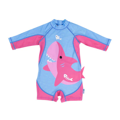 Traje de baño Entero Swimsuit Tiburón Rosado