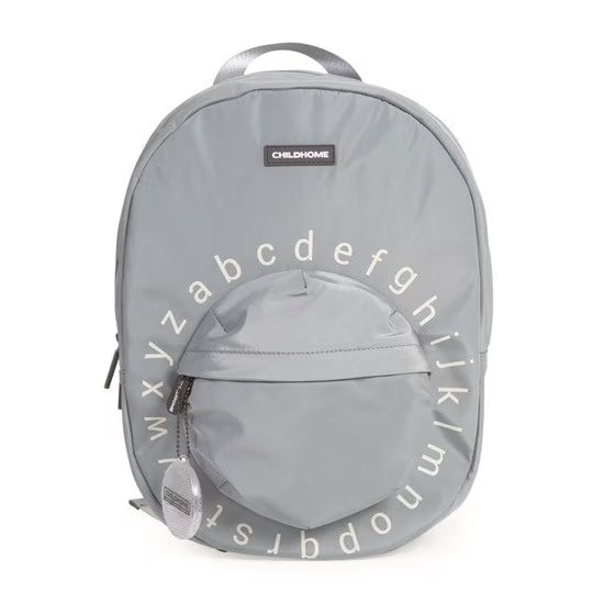 Mochila Escolar ABC Gris