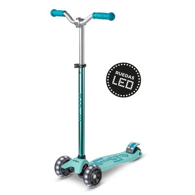 Micro Scooter Maxi Deluxe LED PRO Celeste