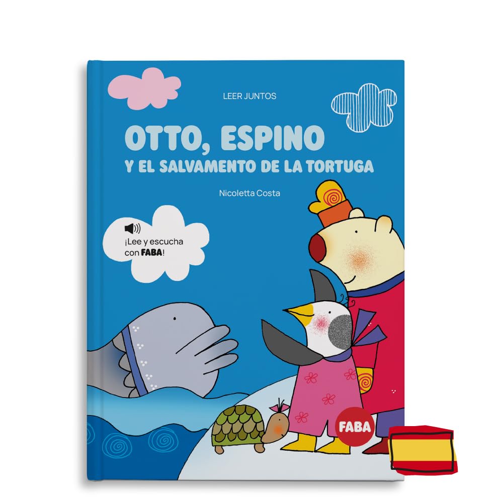 Libro para cuentacuentos Faba Otto, Espino y el salvamento de la tortuga