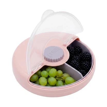 Contenedor Spin Snack con perilla Rosado