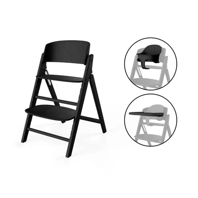 Silla de comer evolutiva Click & Fold 3 en 1 Stuning black