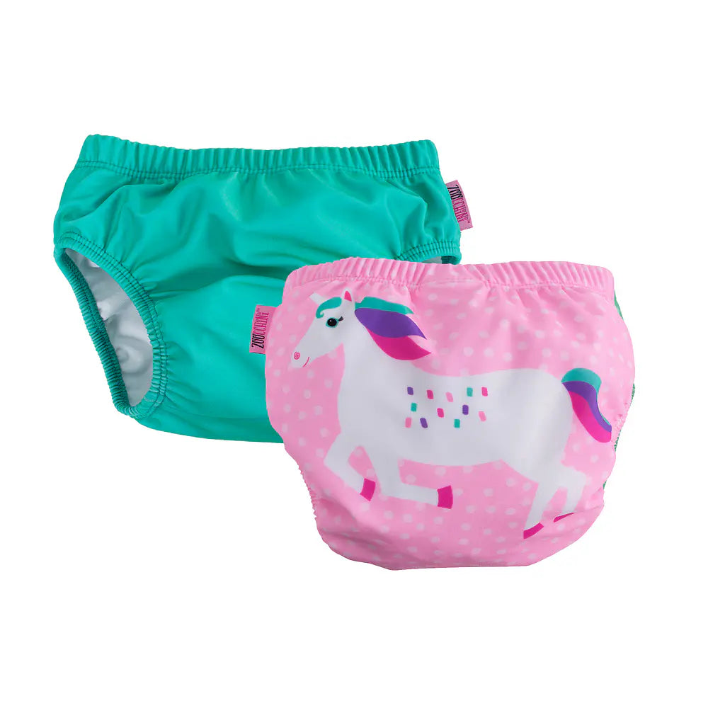 Traje de Baño con Pañal Zunga Unicornio pack de 2