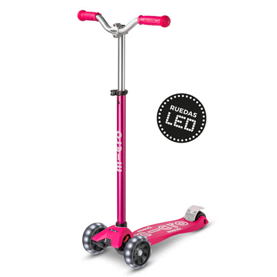 Micro Scooter Maxi Deluxe LED PRO Rosado