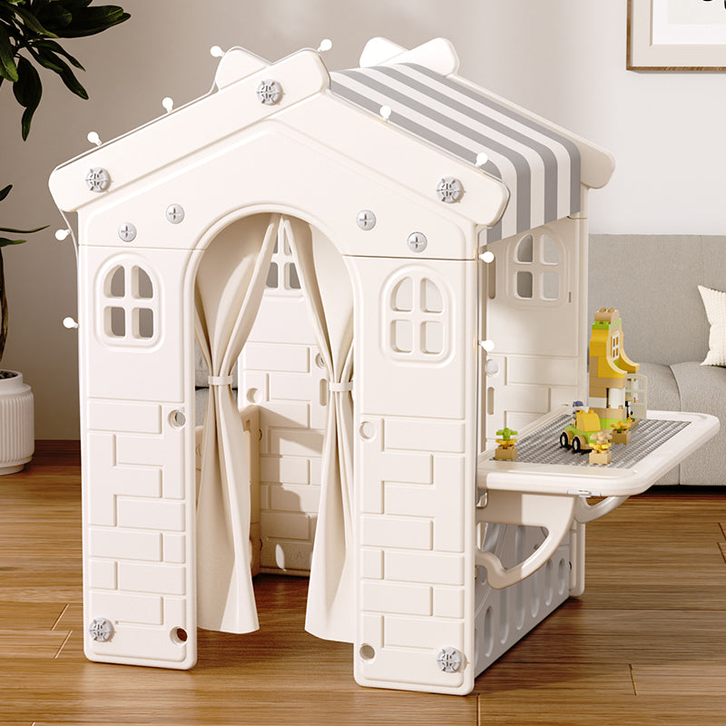 Casita De Juegos Infantil Blanca con Gris