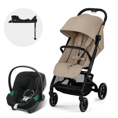 Combo Coche Beezy 3 + Aton B2 + Base Almond Beige