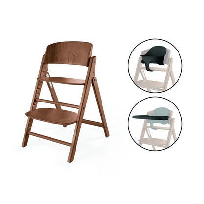 Silla de comer evolutiva Click & Fold 3 en 1 Natural-Negro
