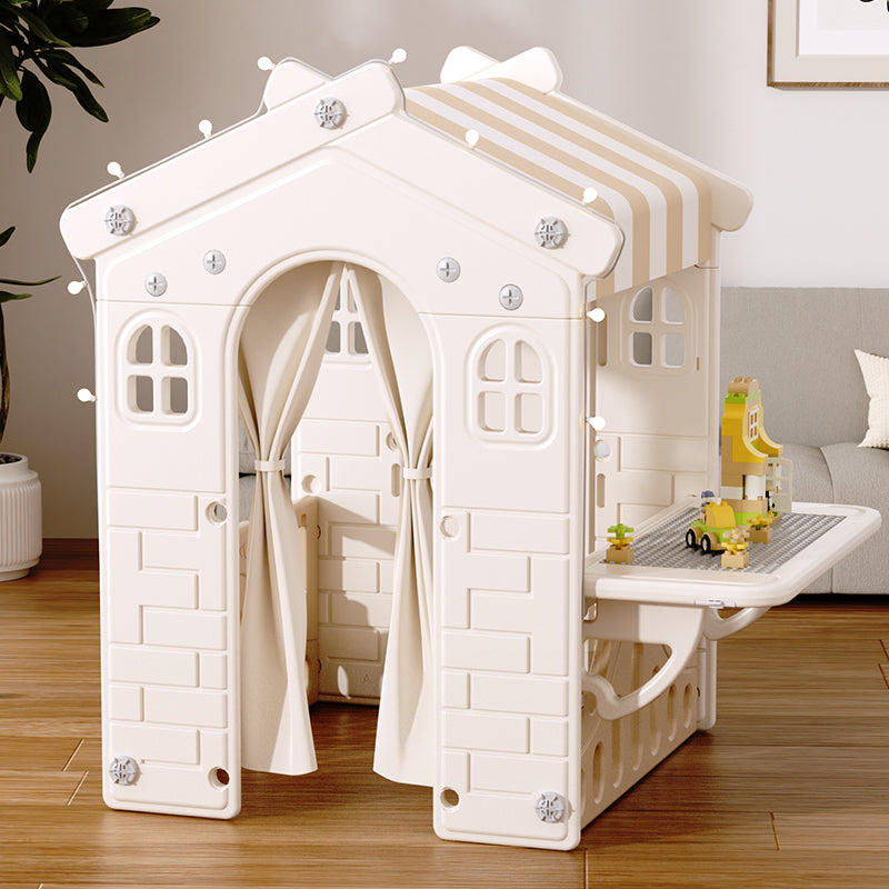 Casita De Juegos Infantil Blanca con Beige