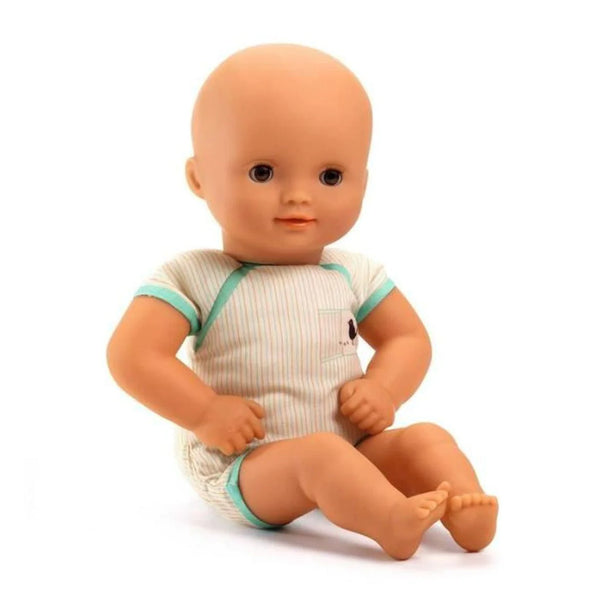 Muñeca bebé Pomea body verde