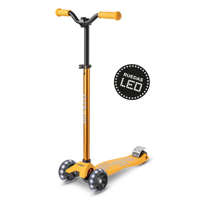 Micro Scooter Maxi Deluxe LED PRO Amarillo