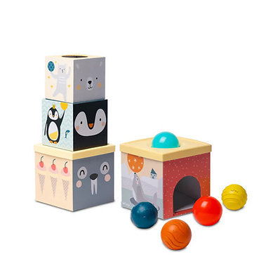 Cubos de Apilamiento con Bolitas Texturizadas