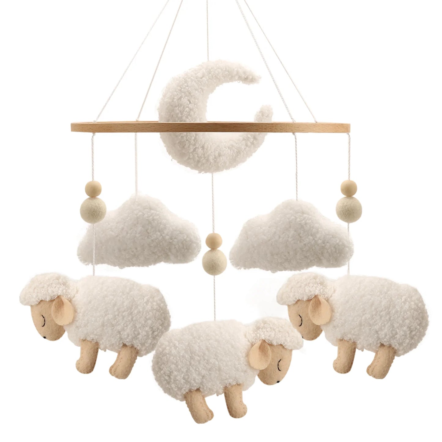 Móvil Madera Oveja