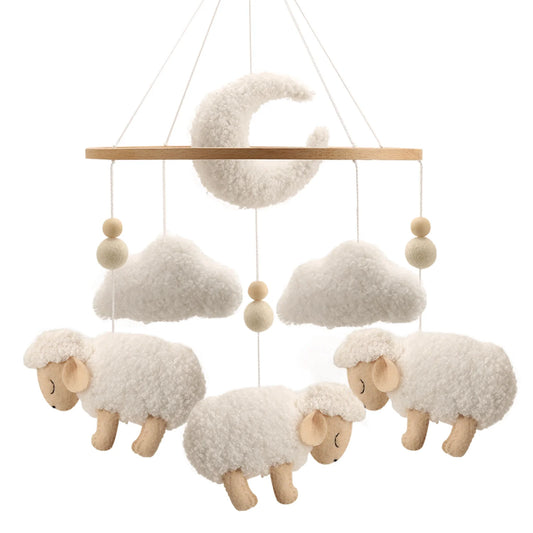 Móvil Madera Oveja