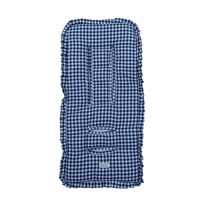 Colchón Protector de coche Vichy azul