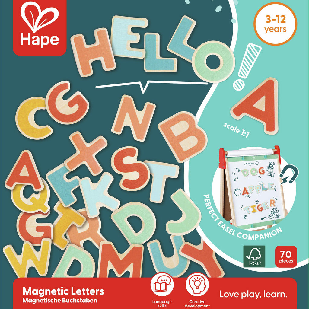 Letras Magnéticas Mayúsculas de madera