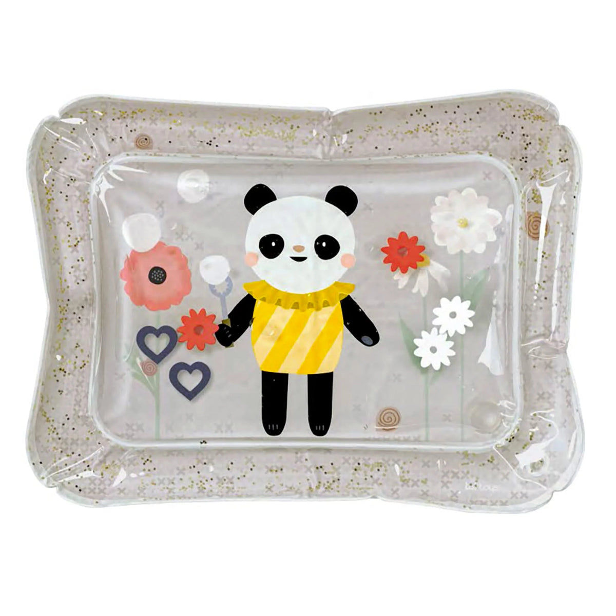 Alfombra sensorial de agua Panda Bloom