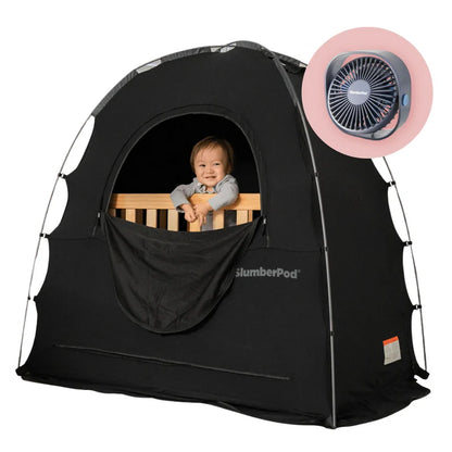 Blackout portátil de cuna con ventilador