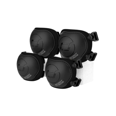 Set Protectores Rodillera y codera S Negro