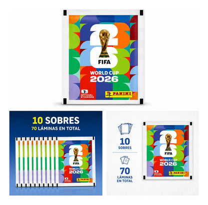 10 Sobres Láminas Mundial De Futbol Fifa 2026