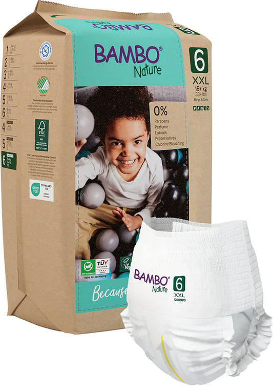 Pañales Ecológico Pants 6 XXL (+15 kg) x18