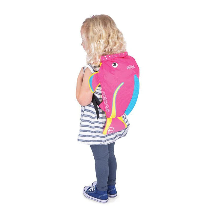 Mochila Impermeable Rosado Tropical Fish