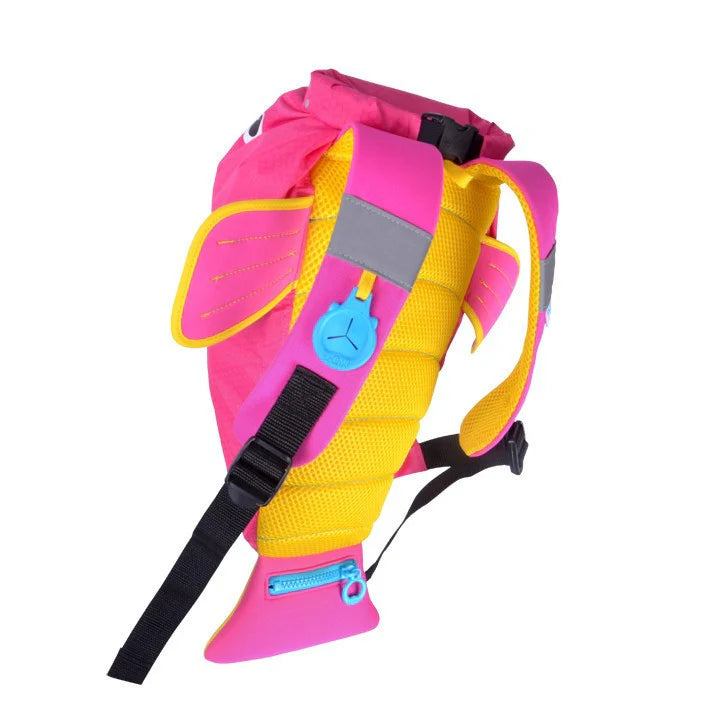 Mochila Impermeable Rosado Tropical Fish