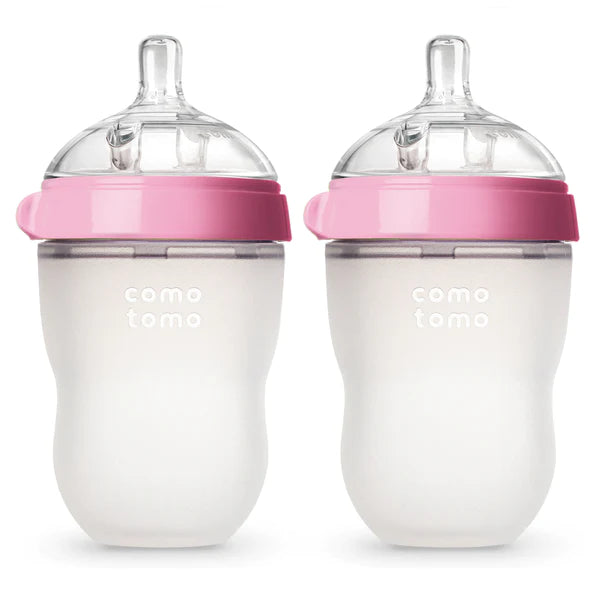 Pack Mamadera Como Tomo 250ml Rosado