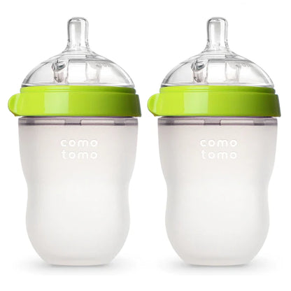 Pack Mamadera Como Tomo 250ml Verde