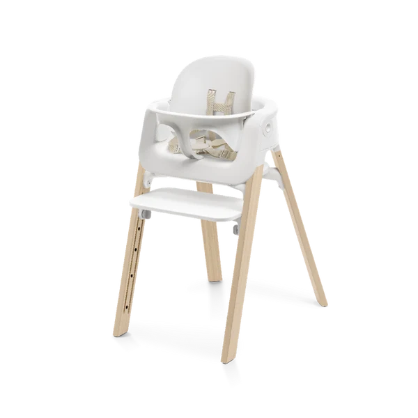 Silla de Comer Steps White/Natural