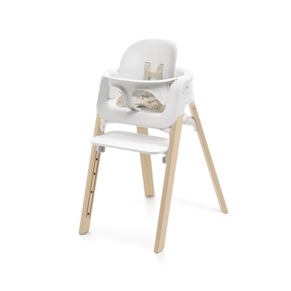 Silla de Comer Steps White/Natural