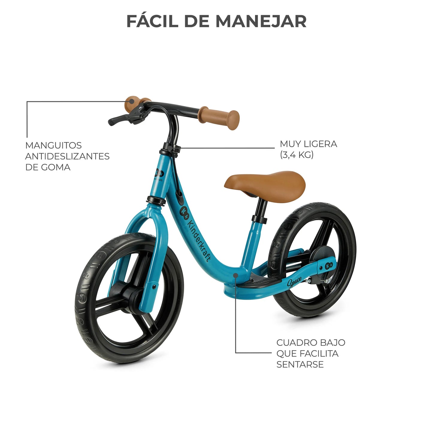 Bicicleta de Balance Space Azul