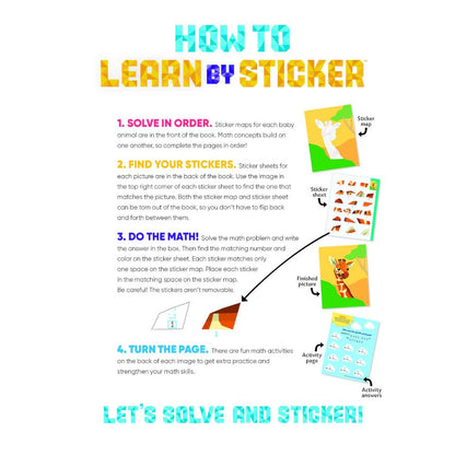 Paint by Stickers con Suma y Resta Panda