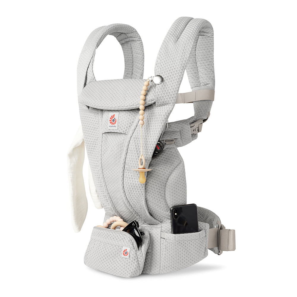 Portabebé Omni Deluxe Mesh Pearl Grey