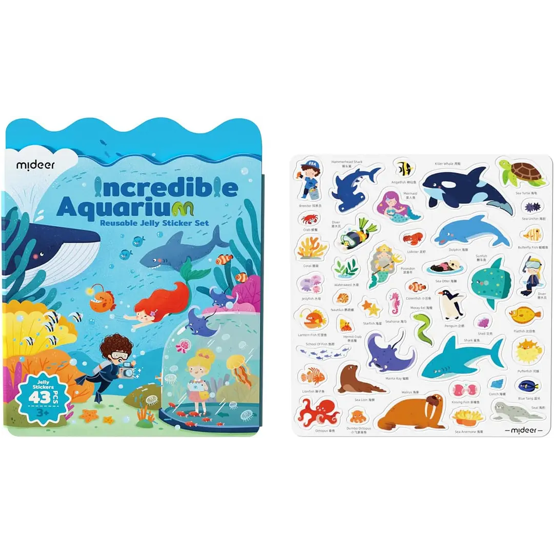 Stickers Reutilizables Acuario