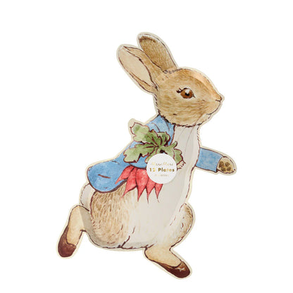 Plato con forma de Peter Rabbit