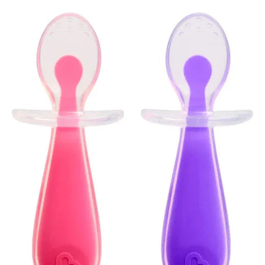 Pack 2 Cucharas de Silicona Rosado Lila