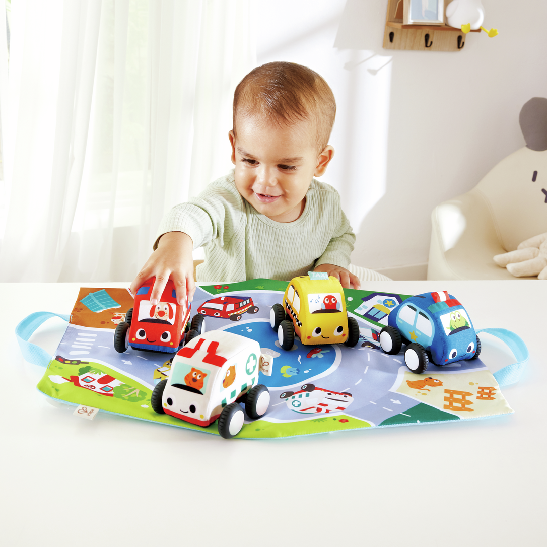 Set de Autos de Peluche