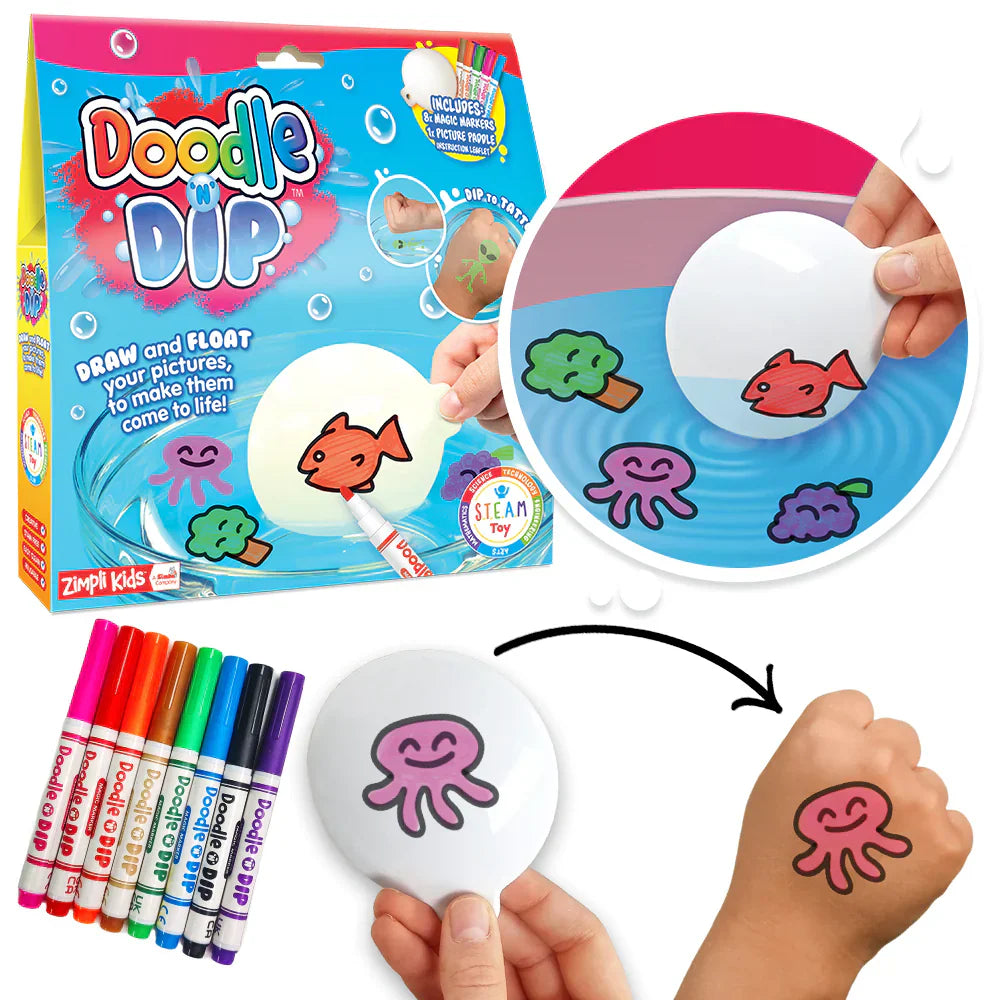 Tatuajes flotantes Doodle N Dip