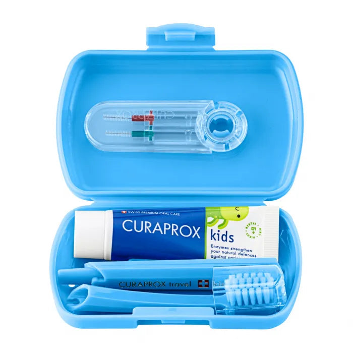 Set de Viaje Cepillo dientes Azul