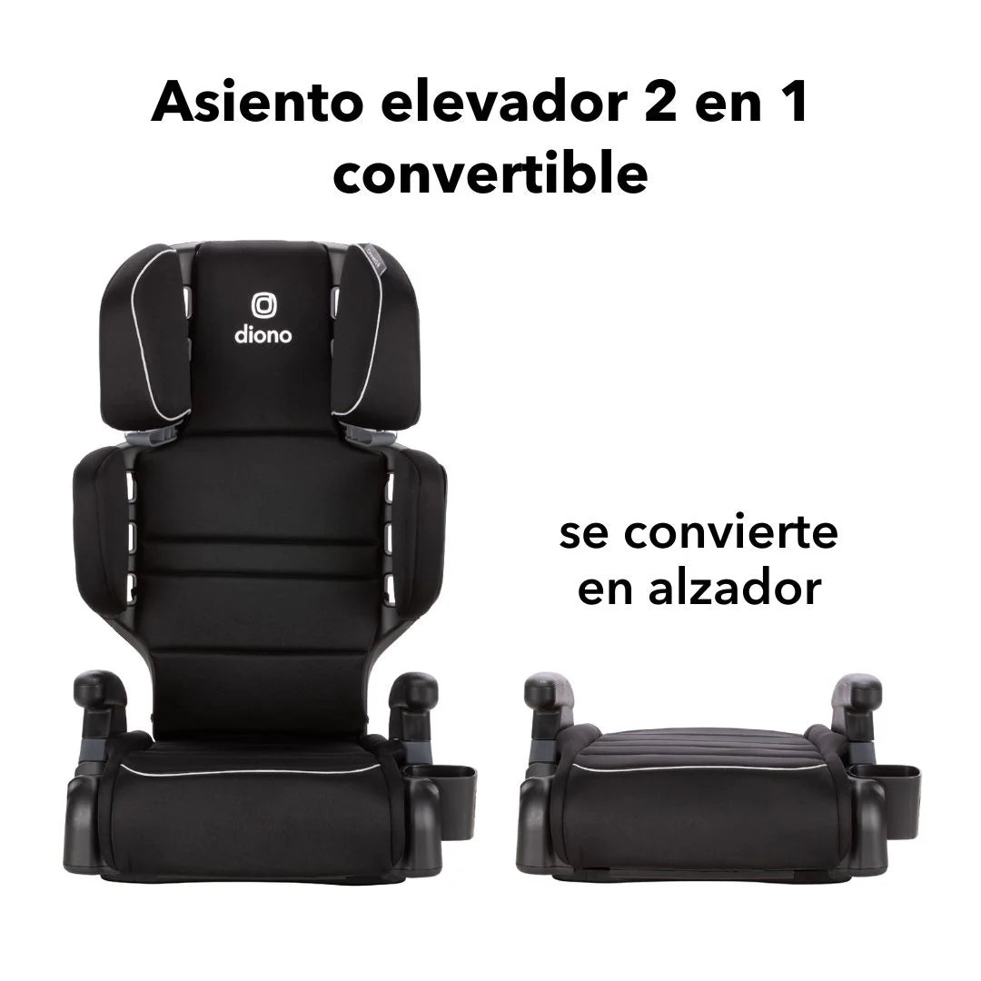 Butaca Connect3® RXT 2-in-1 High-Back Booster Black Storm