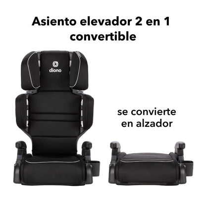 Butaca Connect3® RXT 2-in-1 High-Back Booster Black Storm