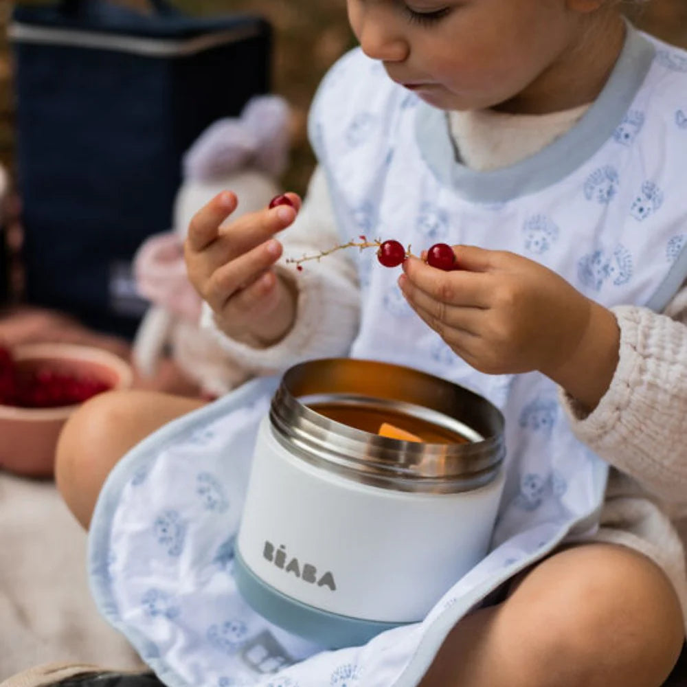 Termo de Comida Blanco-Aqua