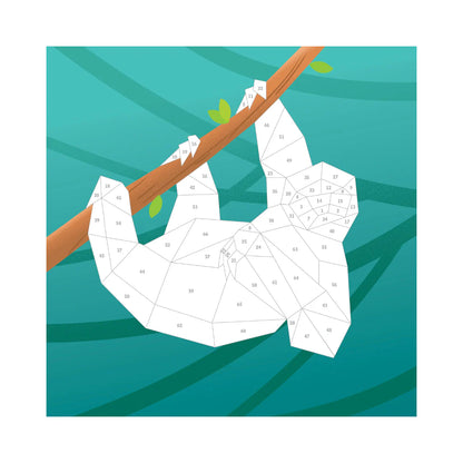 Paint by Stickers Animales de la selva