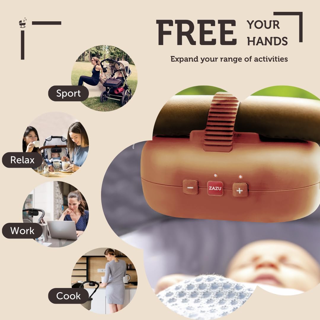 Mecedor portátil recargable Café