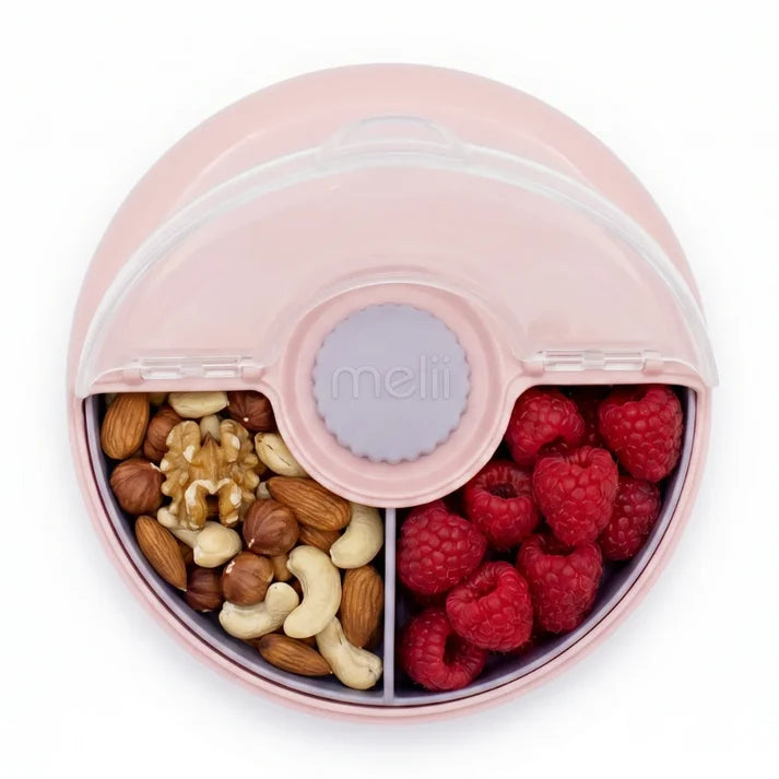 Contenedor Spin Snack con perilla Rosado