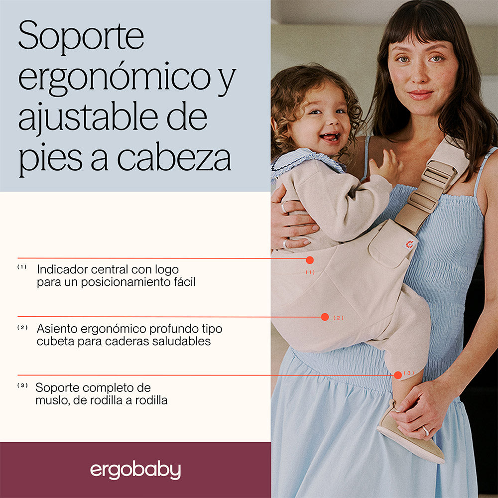 Portabebé Bandolera Upsie Pearl Grey