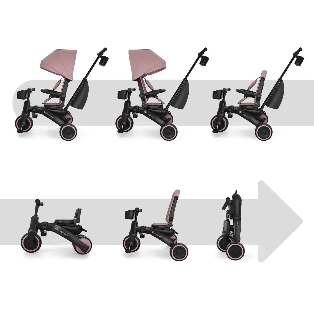 Triciclo evolutivo 6 en 1 Jazz 3 Pink