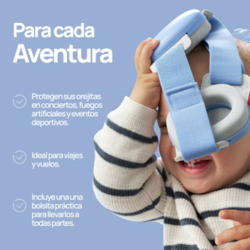Audífono protector de Oído Bebé Celeste