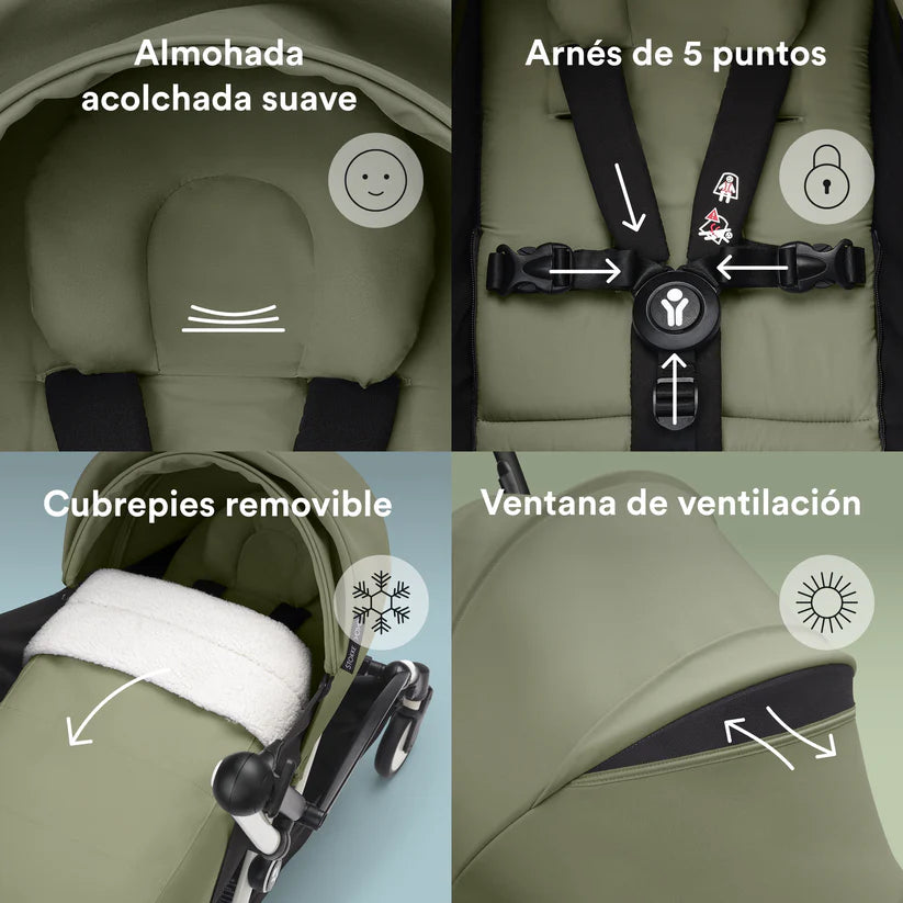 Moisés Newborn Pack Para Coche YOYO³ Olive