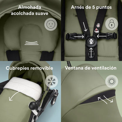 Moisés Newborn Pack Para Coche YOYO³ Olive